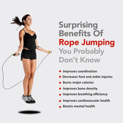 Alloy Steel Gym Wire Skipping Rope for Weight Loss, Exercise Training with Adjustable Length
