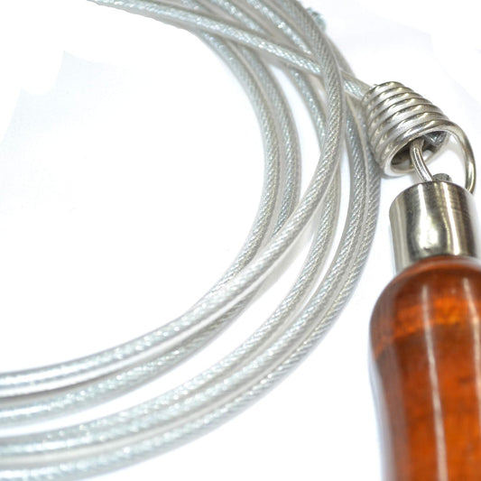 Alloy Steel Gym Wire Skipping Rope for Weight Loss, Exercise Training with Adjustable Length